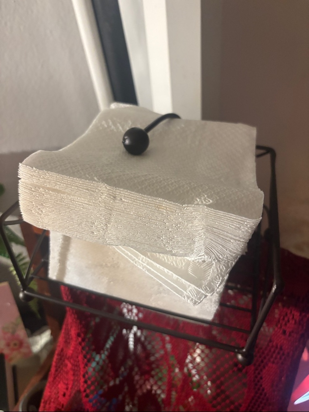Home Basics Bronze-Tone Decorative Wire Napkin Holder